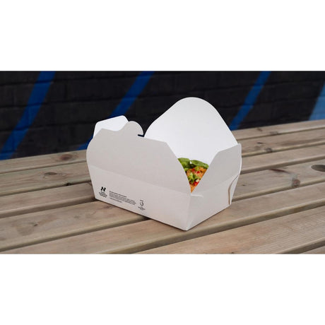 HW503 Notpla Large Takeaway Boxes 1750ml - White (Pack of 220)