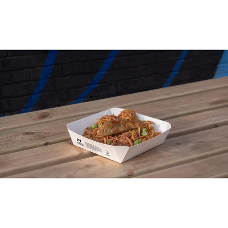 HW508 Notpla Square Trays - White (Pack of 600)