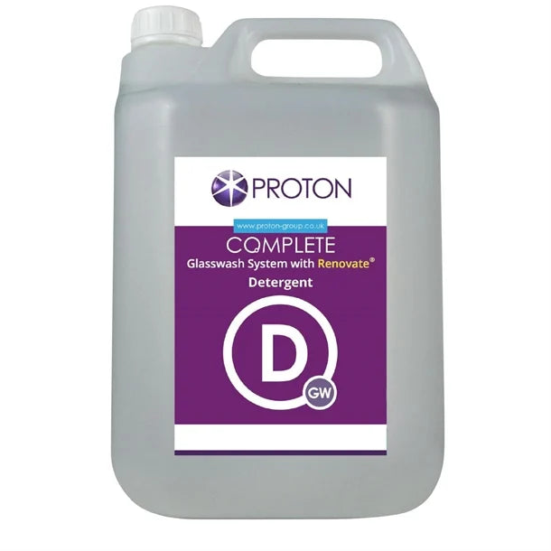 HW528 Proton Complete Glasswash Detergent 5Ltr (Pack of 2)