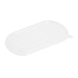 HW630 Fiesta Recyclable PET Lids for Bagasse Oval Containers (Pack of 100)
