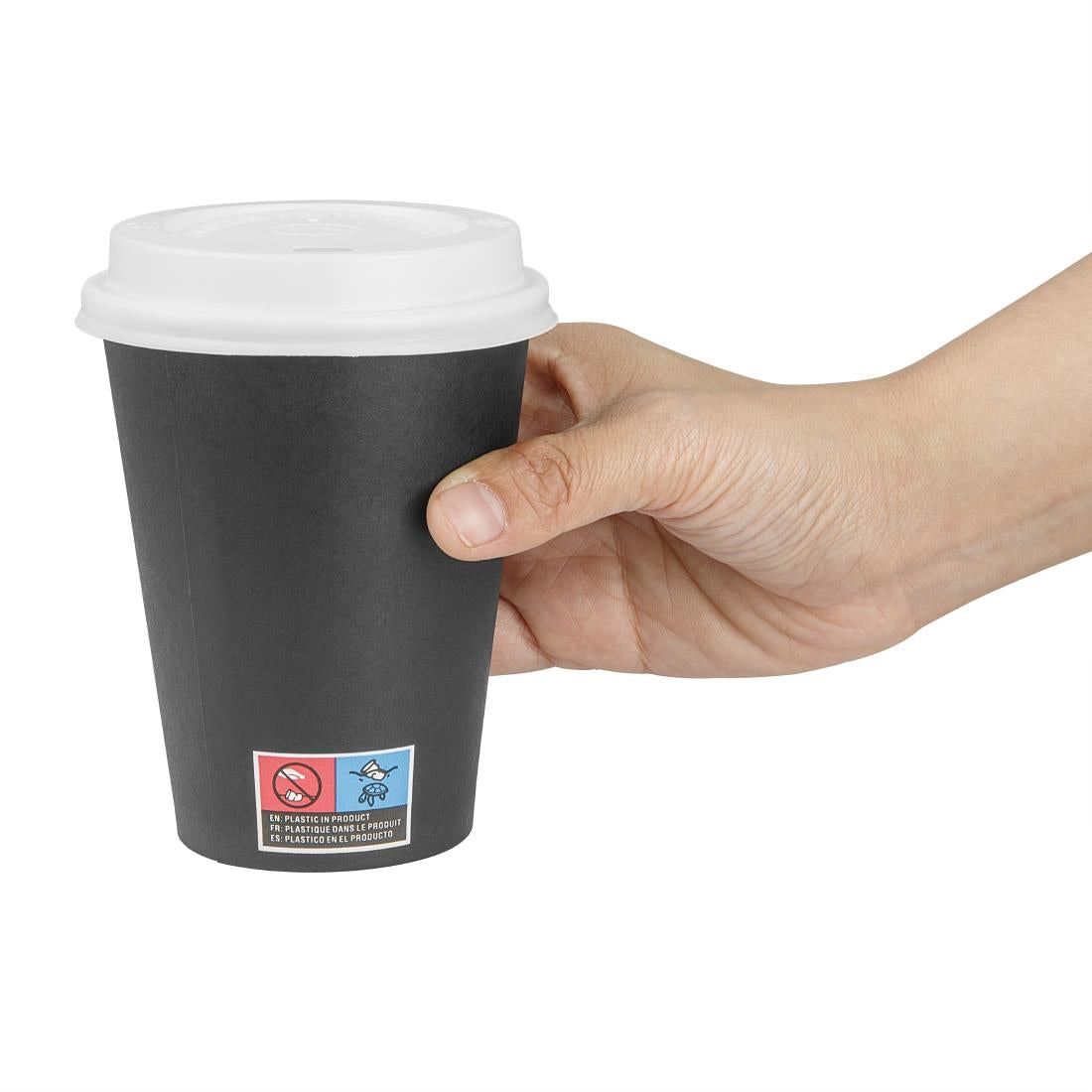 HW635 - Nisbets Essentials Hot Cups and Lids Pack 12oz (300 Pack)