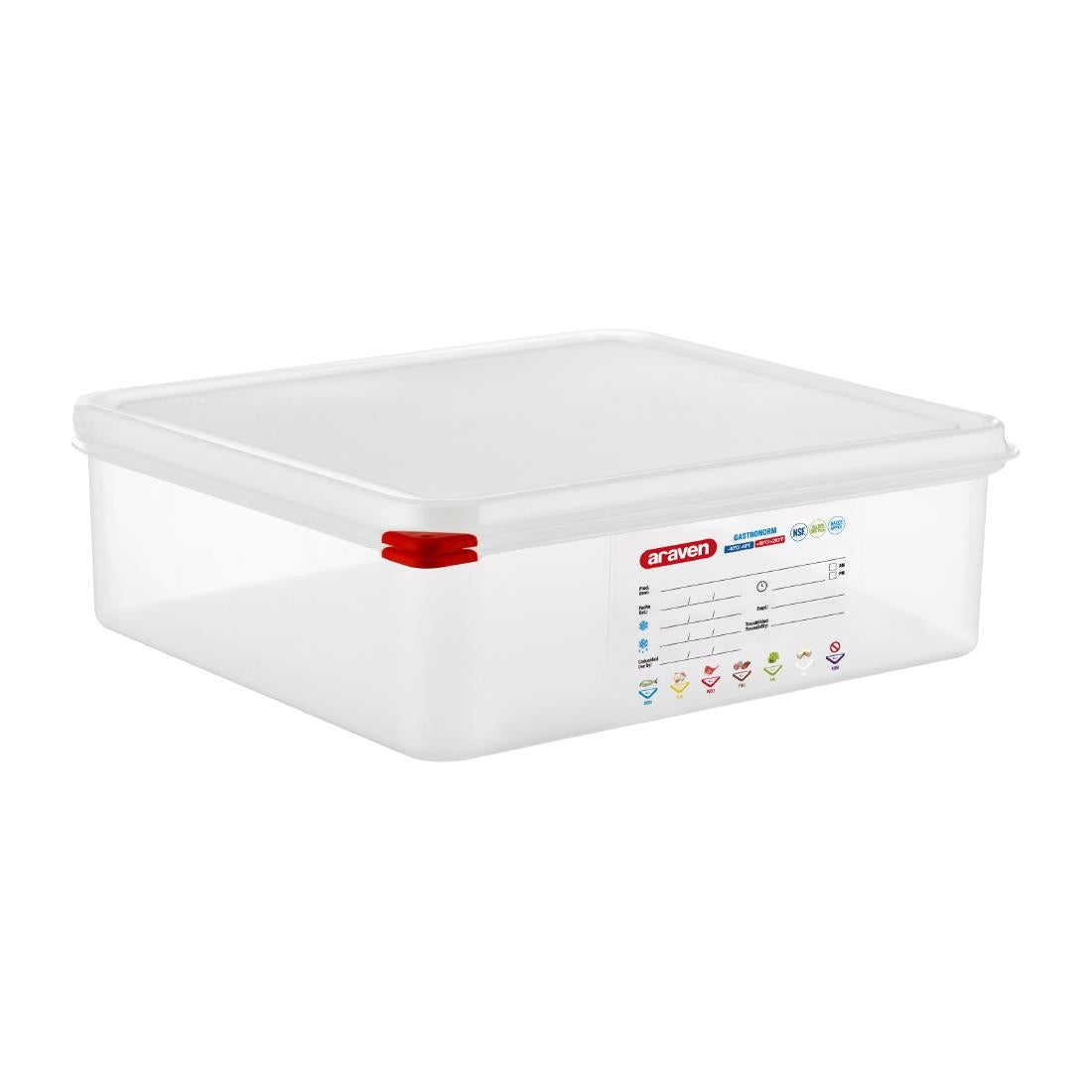 HW676 Araven Transparent Airtight Container GN 2/3 100mm 9Ltr