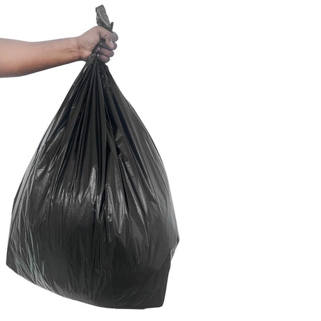 HW688 Jantex Heavy Duty Bin Bags Black 70Ltr (Pack 100)