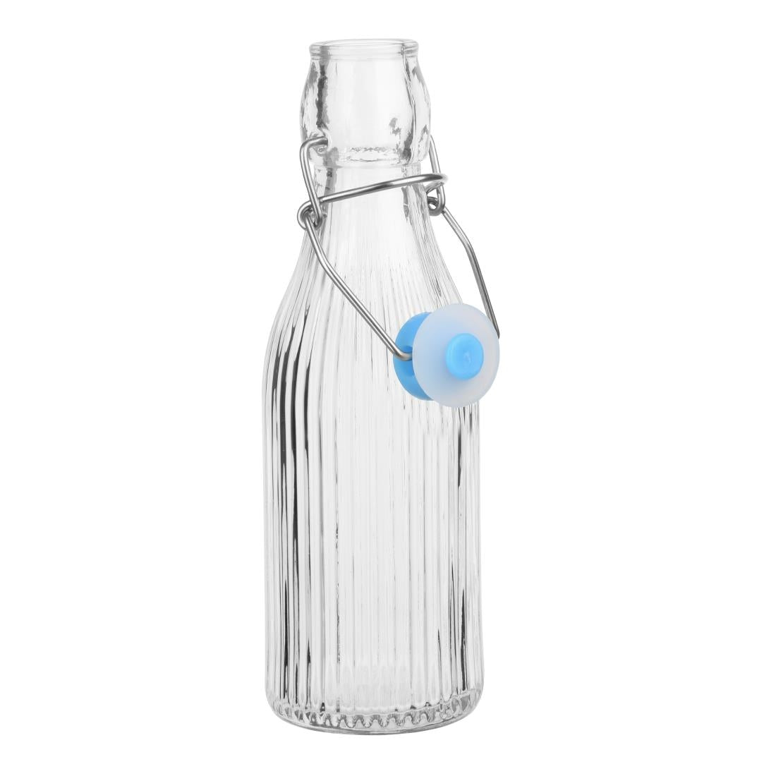 HW795 Olympia Ridged Swing Top Water Bottles 200ml (Pack of 6)