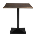 HW850 - Bolero Complete Table Square Dark Wood Effect 700mm