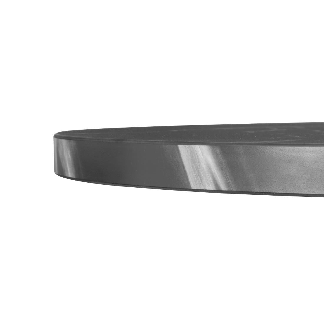 HW854 - Bolero Complete Table Round Black Stone Effect 600mm