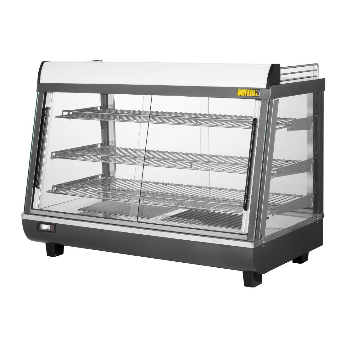 HW928 Buffalo Front and Rear Door Heated Merchandiser 136Ltr