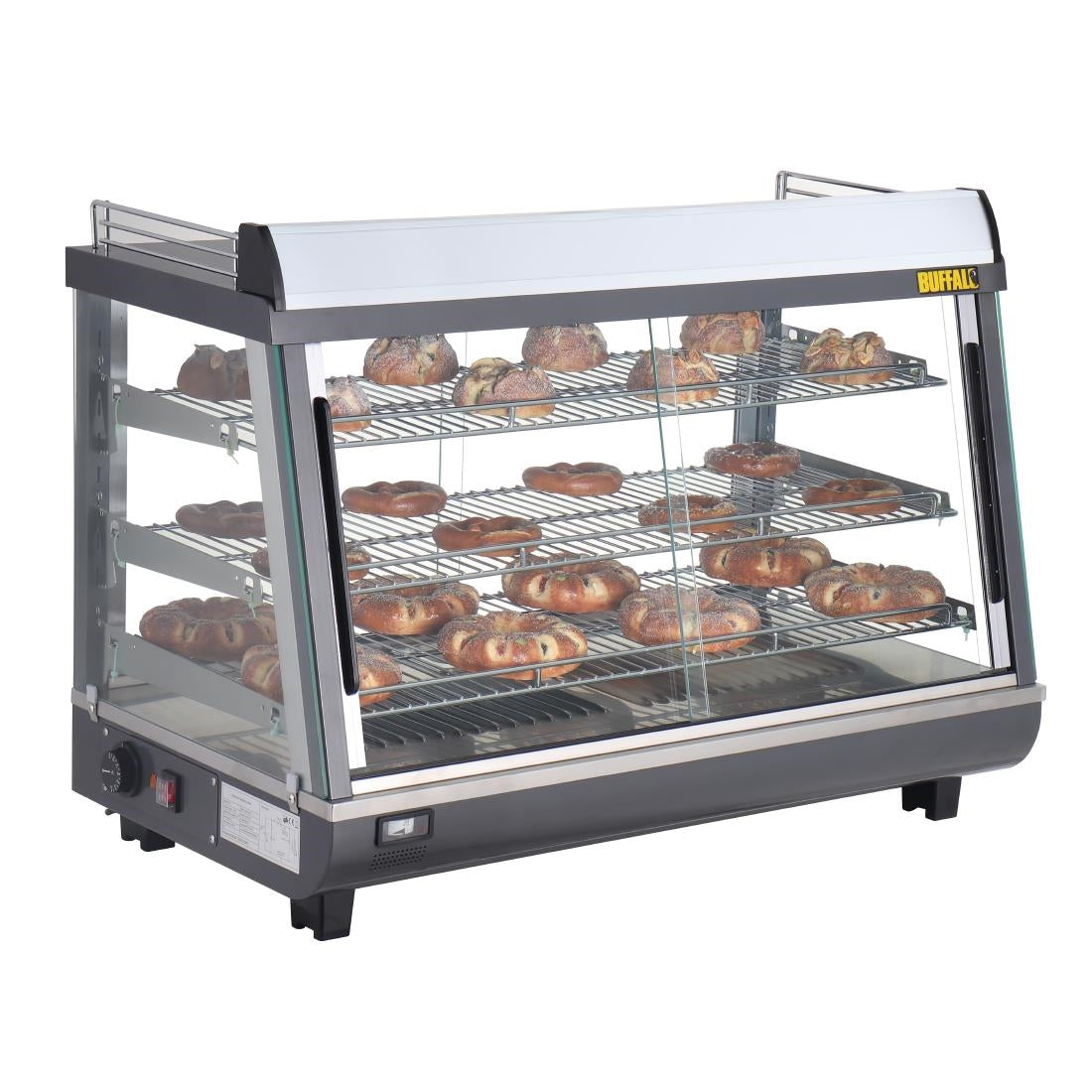 HW928 Buffalo Front and Rear Door Heated Merchandiser 136Ltr