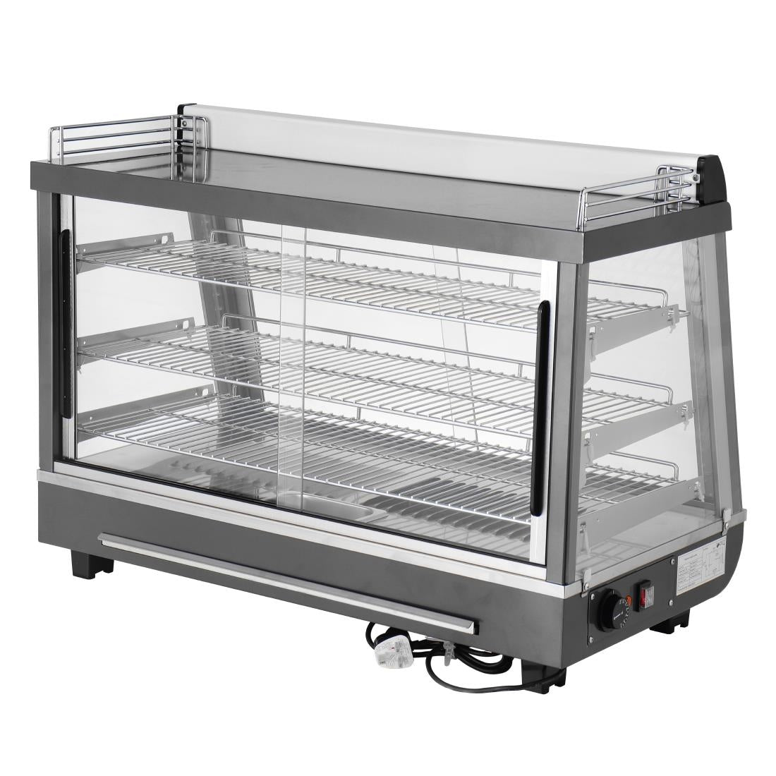 HW928 Buffalo Front and Rear Door Heated Merchandiser 136Ltr