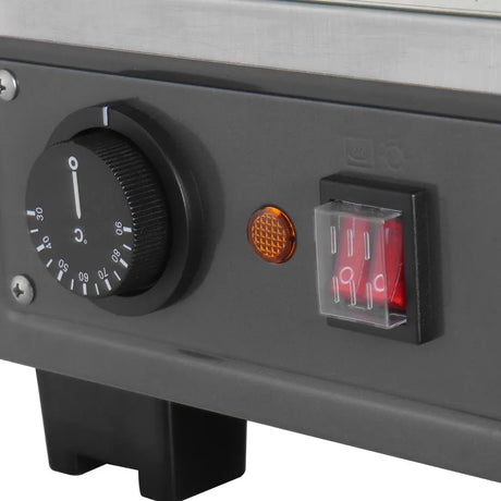 HW928 Buffalo Front and Rear Door Heated Merchandiser 136Ltr