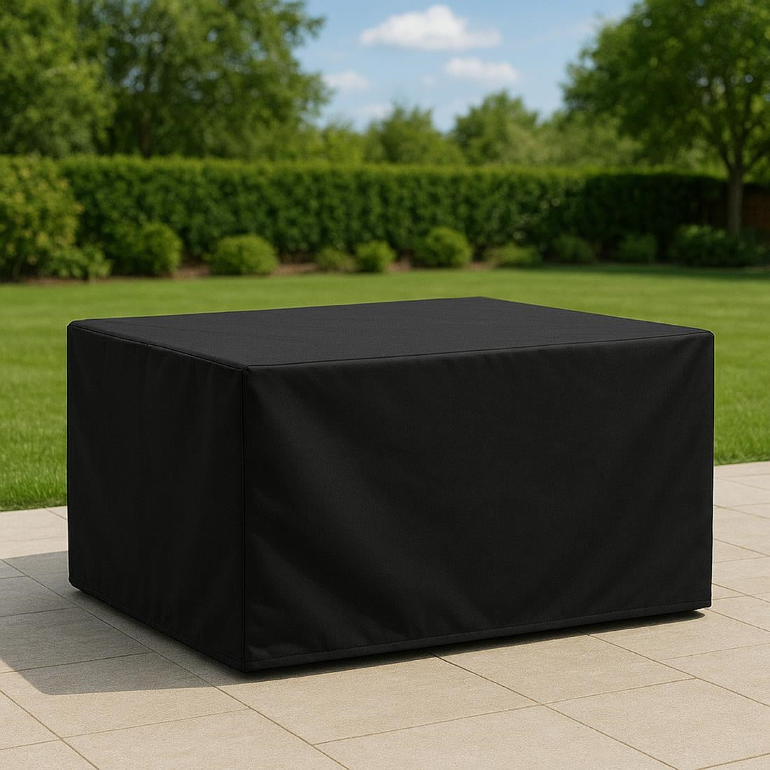 Bolero Rectangular Outdoor Table Cover Black 2000x1000mm