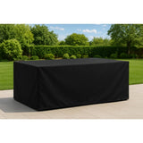 Bolero Rectangular Outdoor Chair & Table Cover Black 3100x1500mm