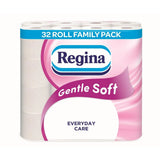 HW969 Regina Gentle Soft Toilet Rolls 3Ply (Pack of 32 Rolls) - JD Catering Equipments Ltd