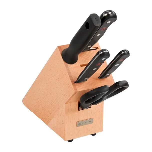 HW975 Wusthof 6 Piece Gourmet Knife Block