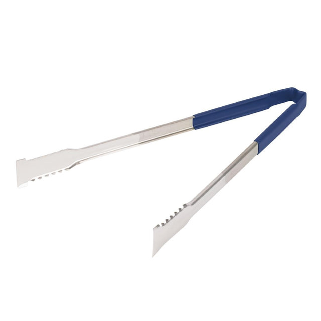 HW992 Vollrath Versagrip Tongs Flat Blue 16''