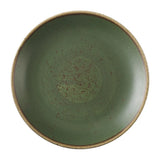 HX004 Churchill Stonecast Sorrel Green Coupe Plates 165mm (Pack of 12) - JD Catering Equipments Ltd