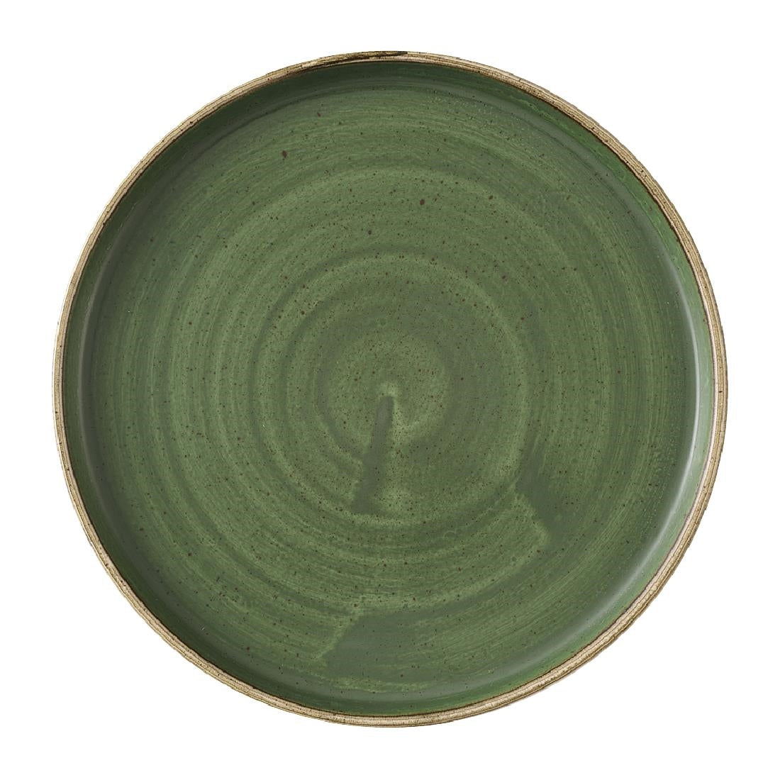 HX013 Churchill Stonecast Sorrel Green Walled Plates 210mm (Pack of 6)