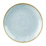 HX018 Churchill Stonecast Duck Egg Coupe Plates 254mm (Pack of 12) - JD Catering Equipments Ltd