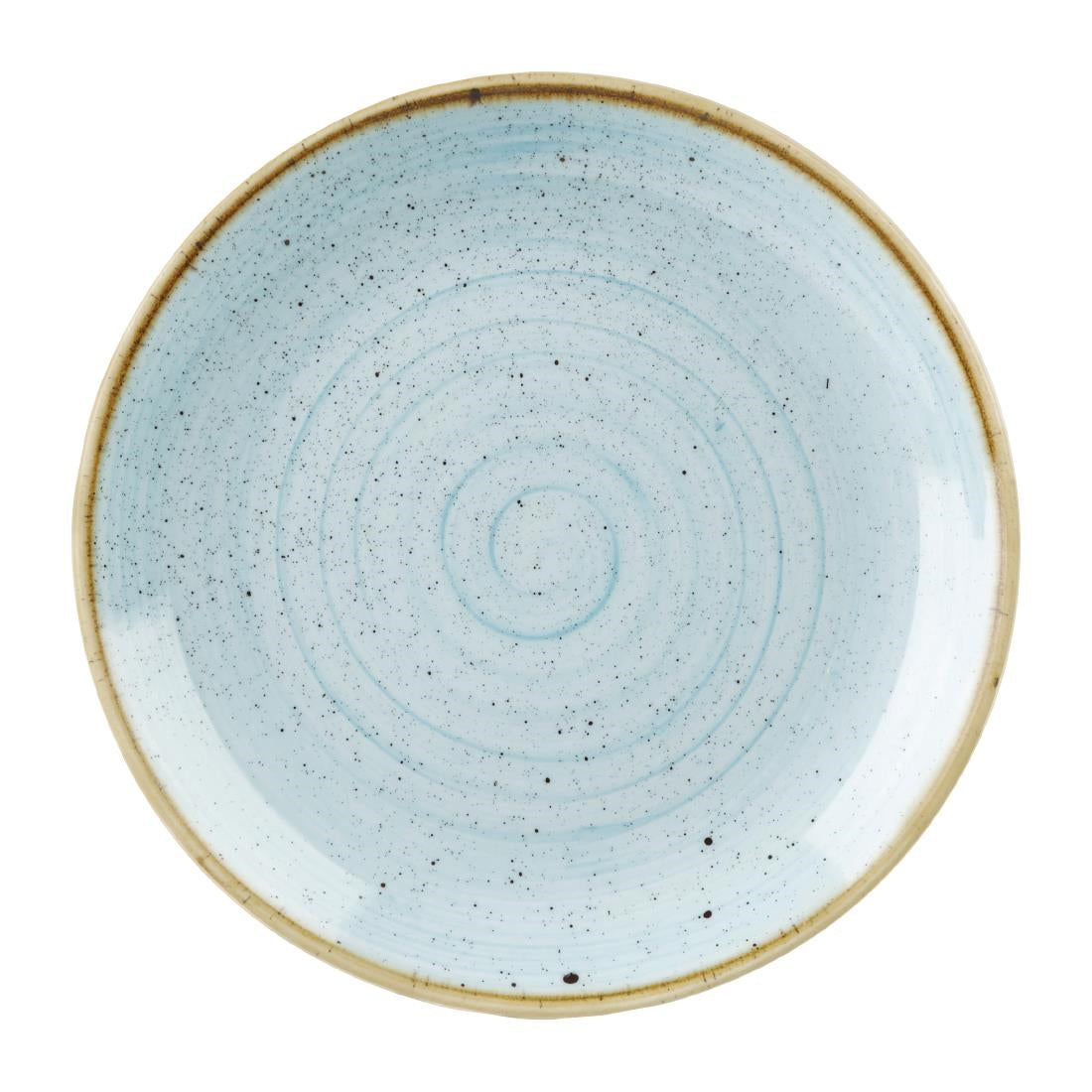 HX019 Churchill Stonecast Duck Egg Coupe Plates 228mm (Pack of 12)