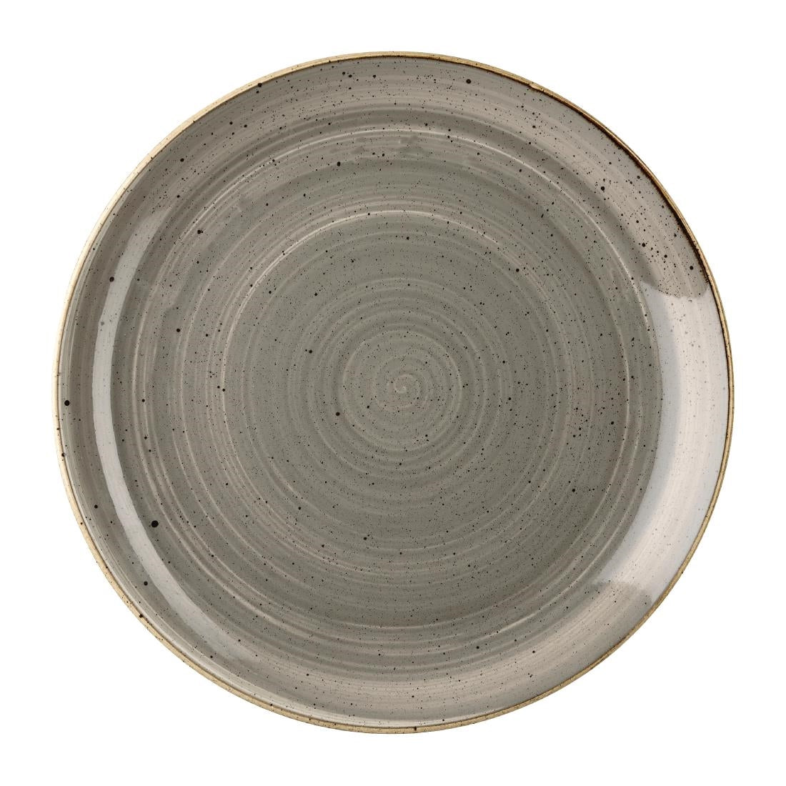 HX022 Churchill Stonecast Grey Coupe Plates 254mm (Pack of 12)