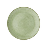 HX035 Churchill Stonecast Sage Green Coupe Plates 228mm (Pack of 12) - JD Catering Equipments Ltd