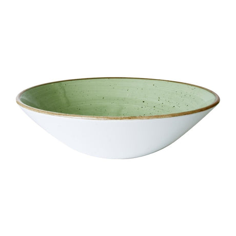 HX036 Churchill Stonecast Sage Green Deep Coupe Bowls 205mm (Pack of 6)
