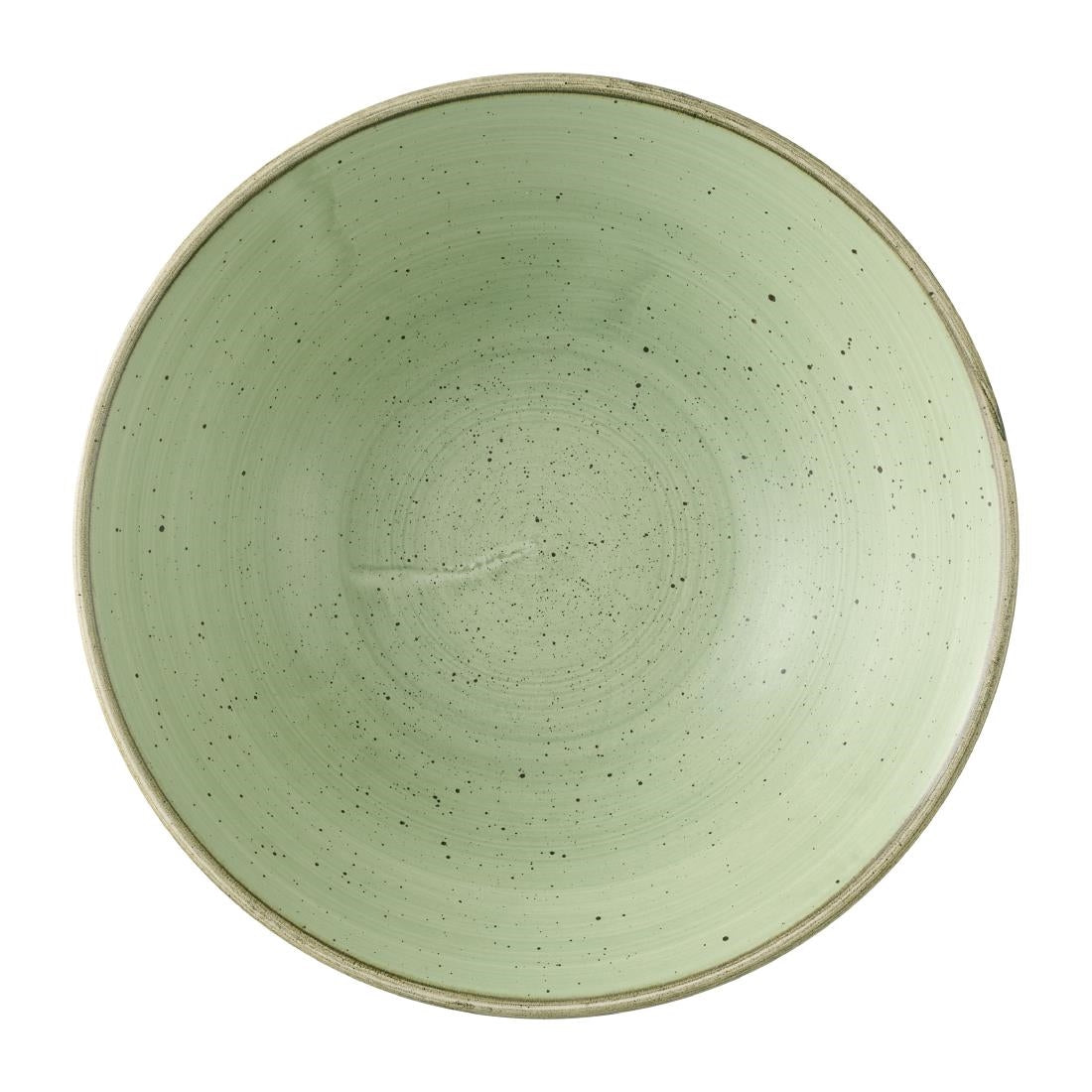 HX036 Churchill Stonecast Sage Green Deep Coupe Bowls 205mm (Pack of 6)