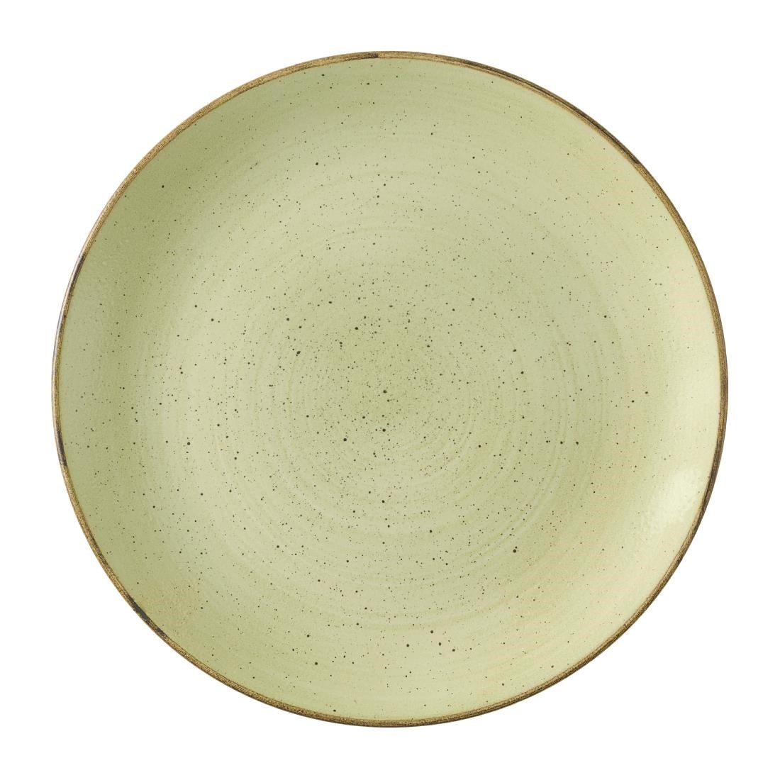 HX039 Churchill Stonecast Raw Green Evolve Coupe Plates 260mm (Pack of 12)