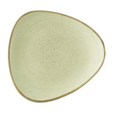 HX044 Churchill Stonecast Raw Green Lotus Plates 254mm (Pack of 12) - JD Catering Equipments Ltd
