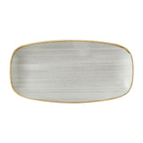 HX048 Churchill Stonecast Raw Grey Chefs Oblong Plates 280 x 152mm (Pack of 12)