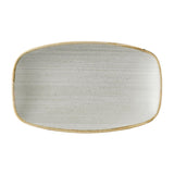 HX050 Churchill Stonecast Raw Grey Oblong Chefs Plates 180 x 100mm (Pack of 12)
