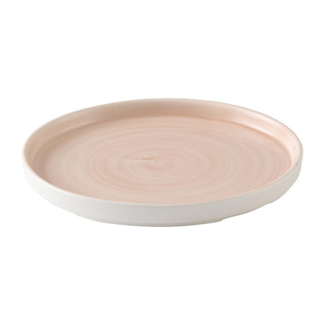 HX079 Churchill Stonecast Canvas Coral Walled Plates 280mm (Pack of 6)