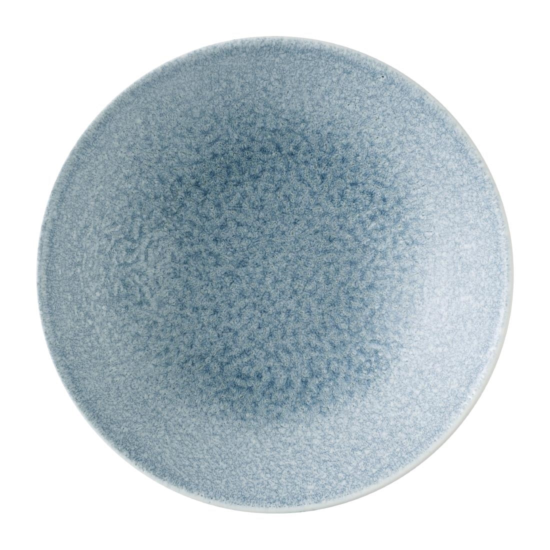 HX127 Churchill Studio Prints Raku Topaz Blue Evolve Deep Coupe Bowls 178mm (Pack of 6)