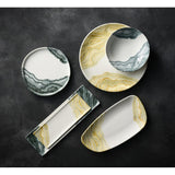 HX185 Churchill Tide Black Organic Walled Plates 203mm (Pack of 6)