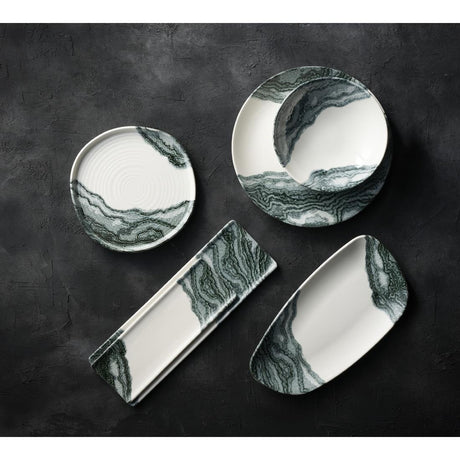 HX180 Churchill Tide Black Evolve Coupe Plates 220mm (Pack of 12)