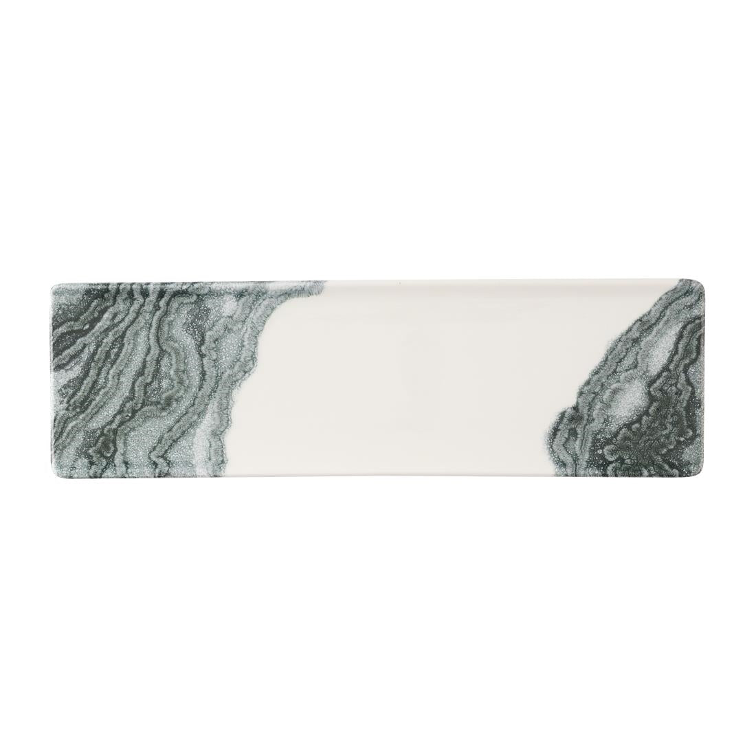 HX192 Churchill Tide Black Oblong Plates 300 x 90mm (Pack of 6)