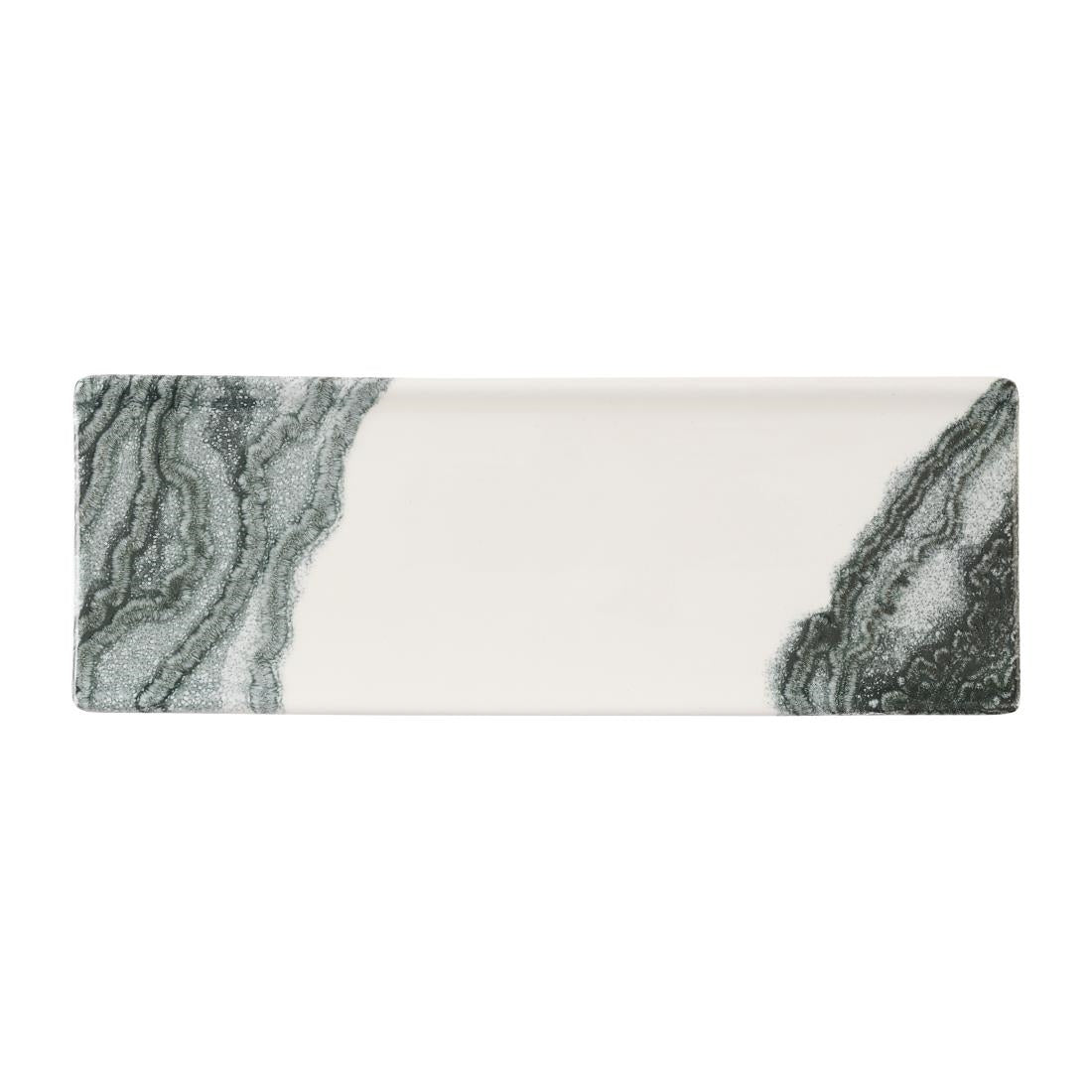HX193 Churchill Tide Black Oblong Plates 250 x 90mm (Pack of 6)