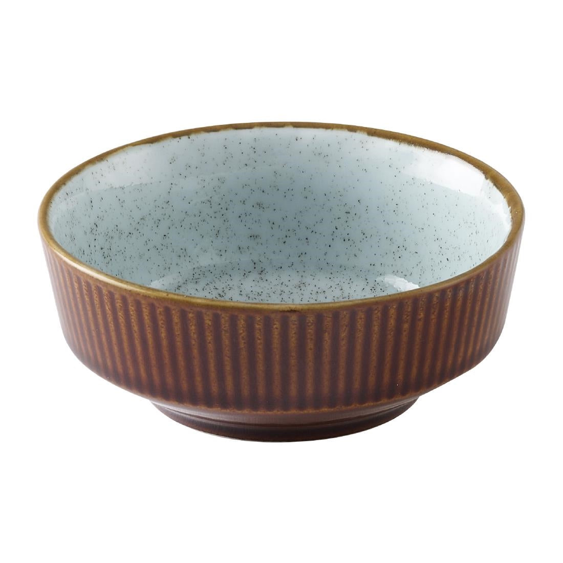 HX201 Churchill Nourish Cinnamon Brown Duck Egg Kochi Shallow Bowls 266ml (Pack of 12)