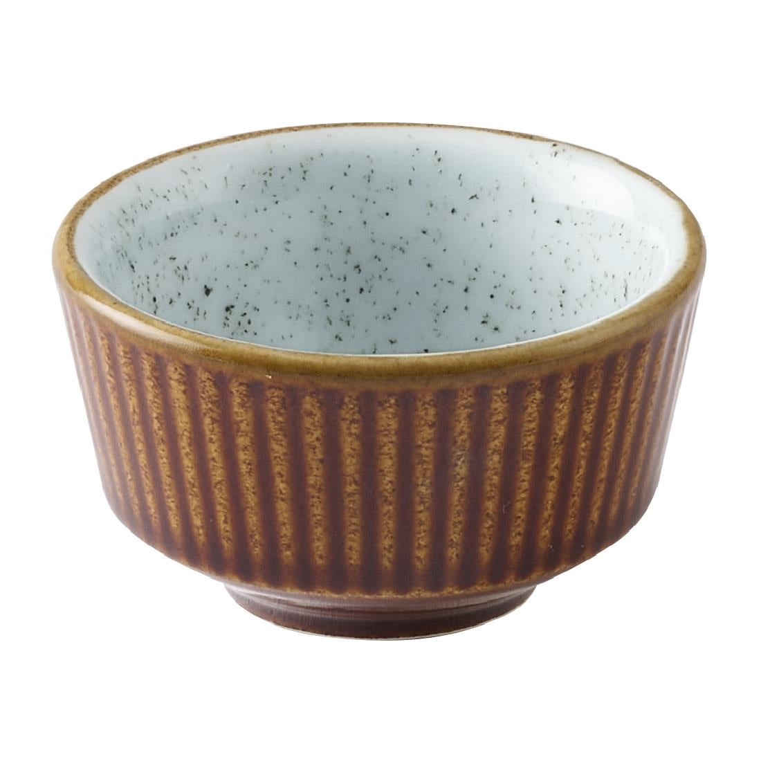 HX202 Churchill Nourish Cinnamon Brown Duck Egg Kochi Dip Pots 118ml (Pack of 12)