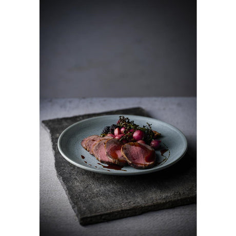 HX210 Dudson Evo Azure Coupe Plates Blue 229mm (Pack of 6)