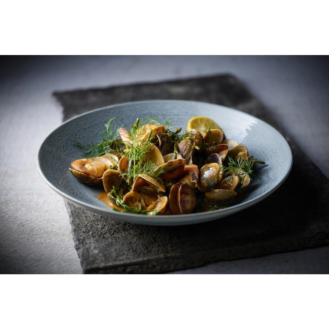 HX213 Dudson Evo Azure Deep Plates Blue 280mm (Pack of 4)