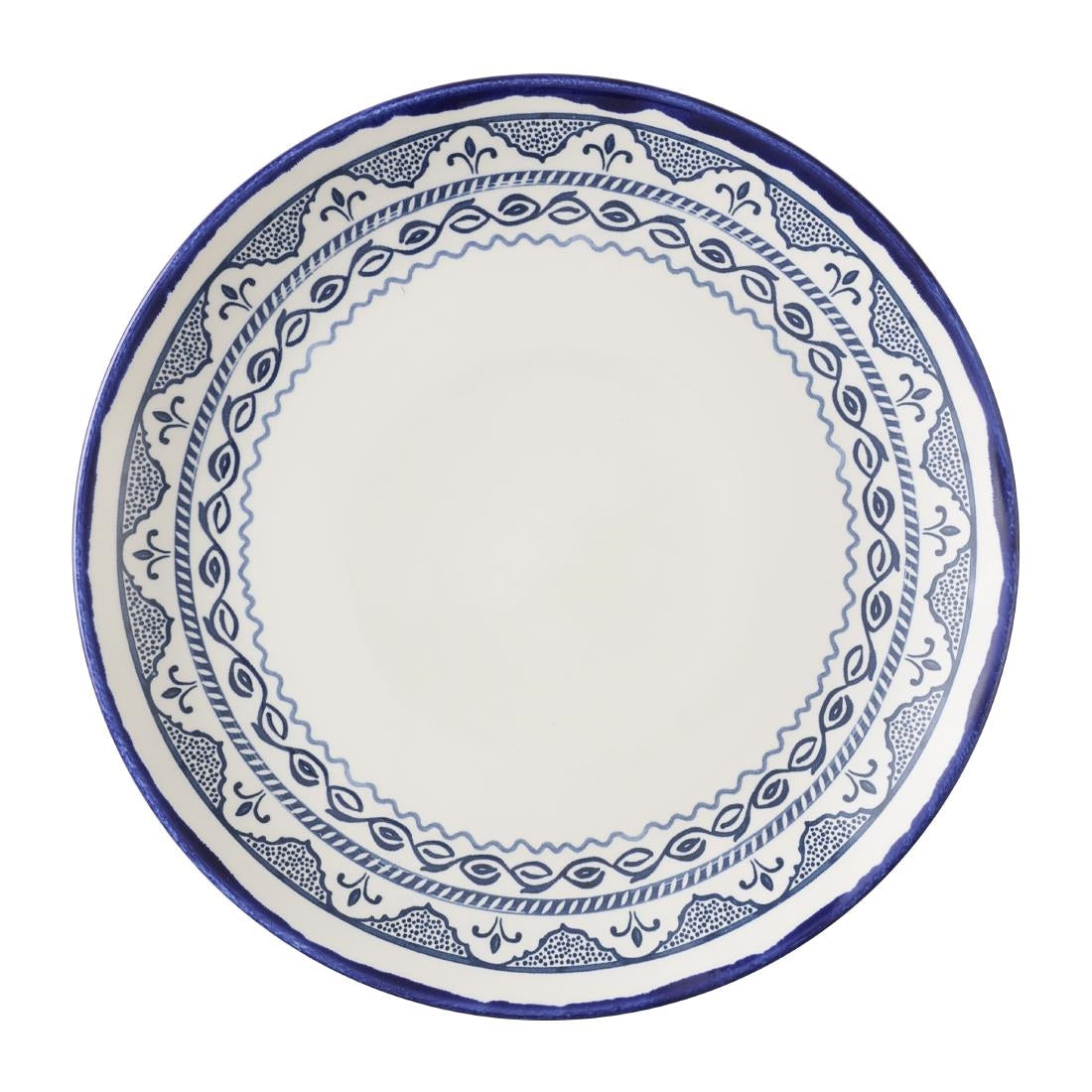 HX222 Dudson Harvest Moresque Coupe Plates Blue 260mm (Pack of 12)