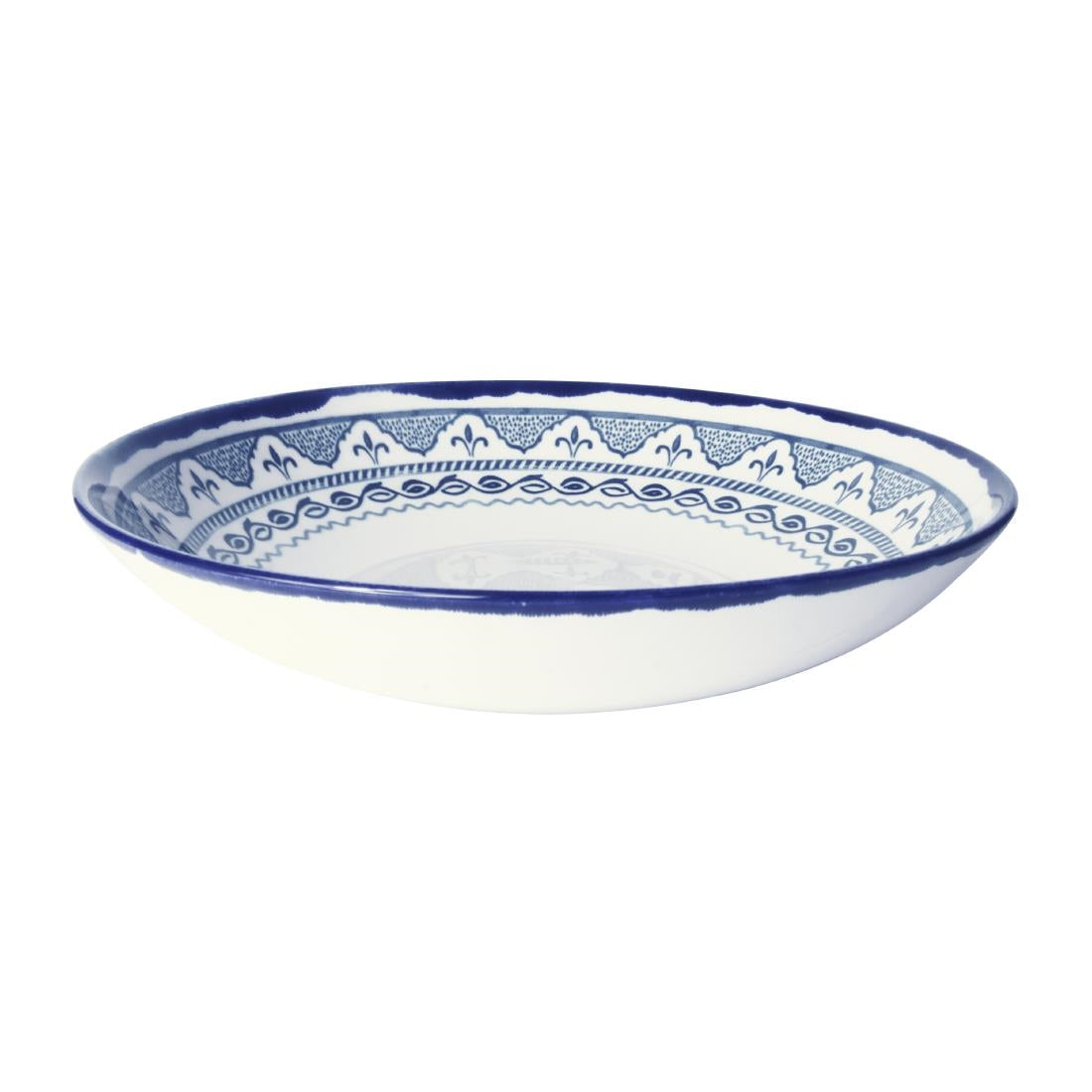 HX225 Dudson Harvest Moresque Coupe Bowls Blue 247mm (Pack of 12)