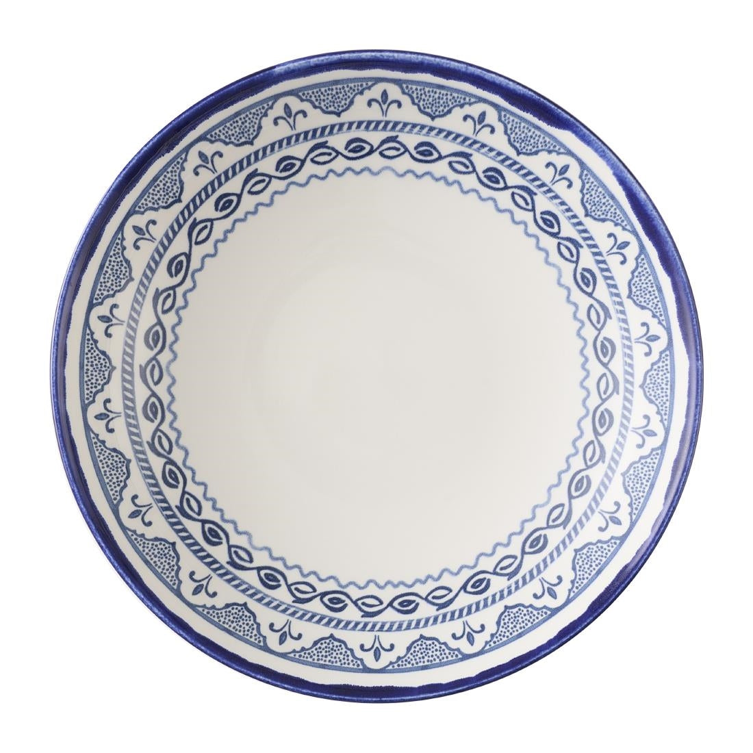 HX225 Dudson Harvest Moresque Coupe Bowls Blue 247mm (Pack of 12)