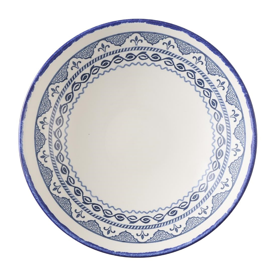 HX226 Dudson Harvest Moresque Coupe Bowls Blue 185mm (Pack of 12)