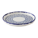 HX227 Dudson Harvest Moresque Walled Plates Blue 254mm (Pack of 6)