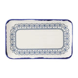 HX229 Dudson Harvest Moresque Rectangular Plates Blue 270x160mm (Pack of 12) - JD Catering Equipments Ltd