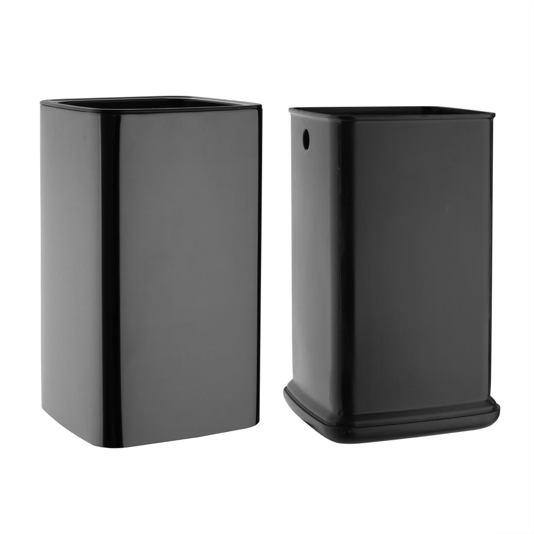 HX259 - Bolero Square Waste Bin Titanium Black 7Ltr