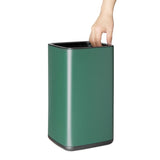 HX261 - Bolero Square Waste Bin Green 7Ltr