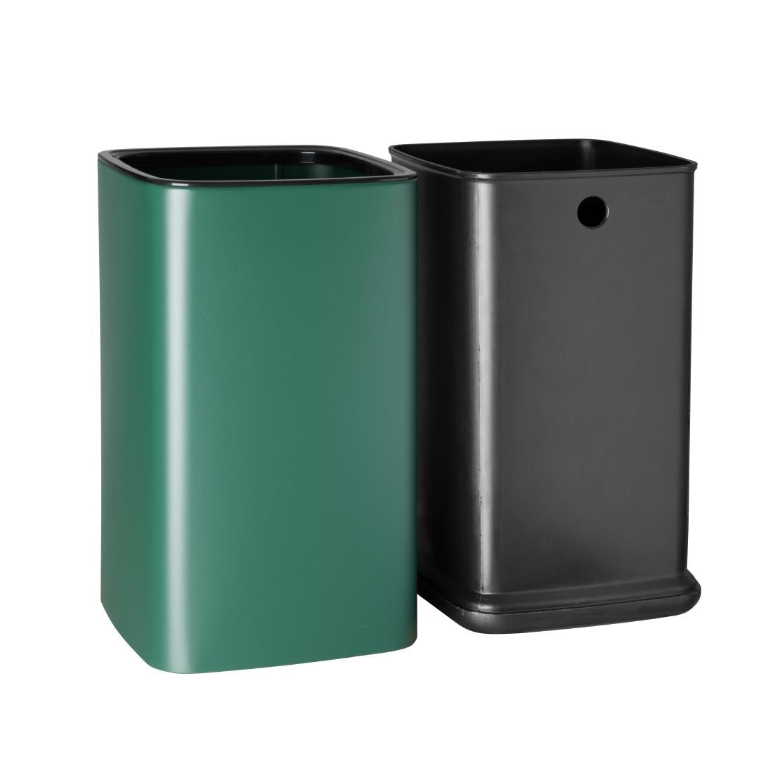 HX261 - Bolero Square Waste Bin Green 7Ltr